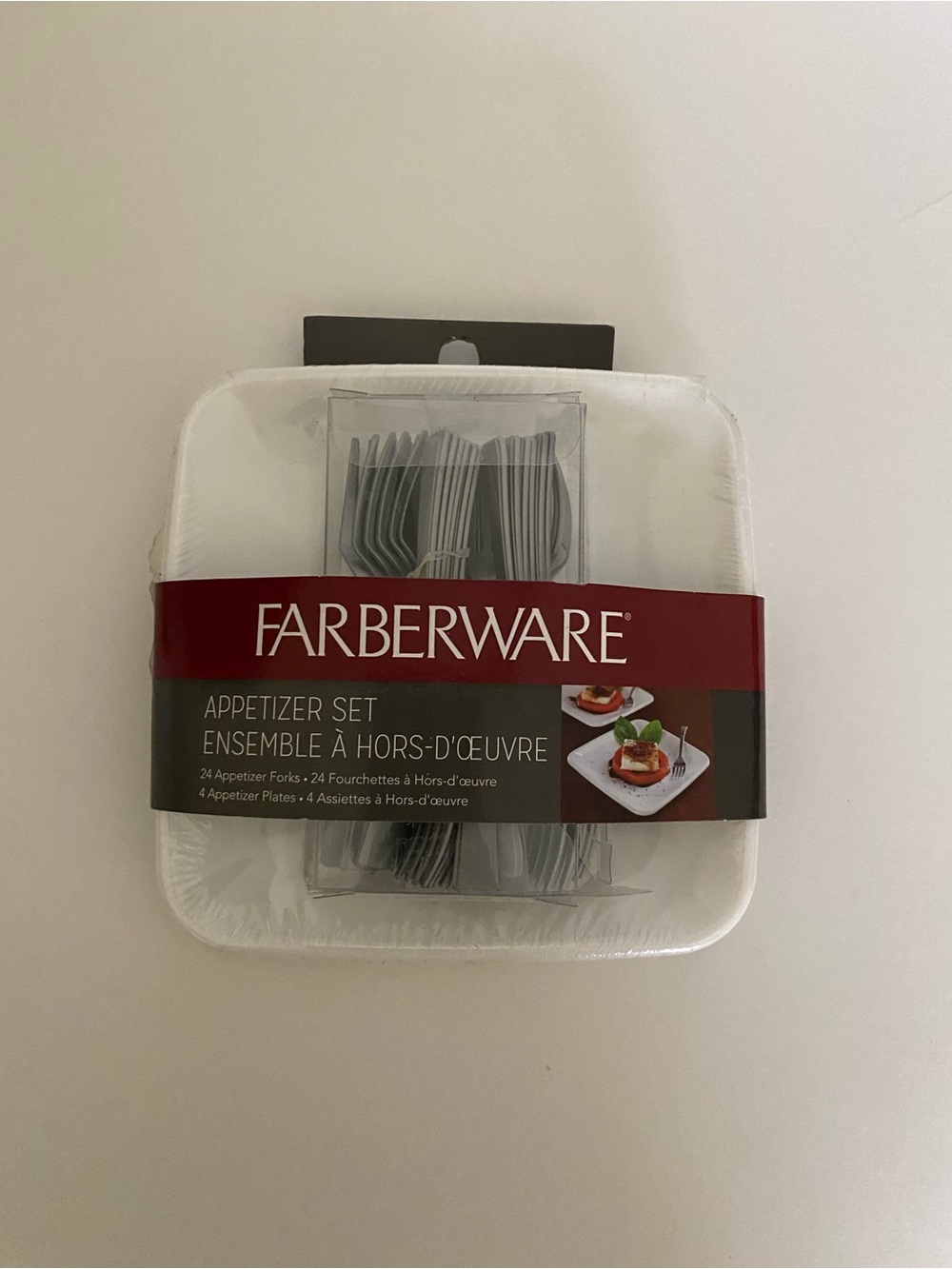 Farberware Appetizers Set plates and forks for appetizers